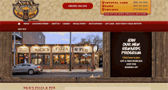 Desktop Screenshot of nickspizzapub.com